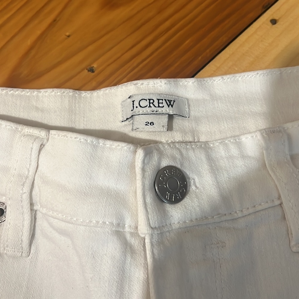 J.Crew white denim shorts size 26 - Picture 2 of 3